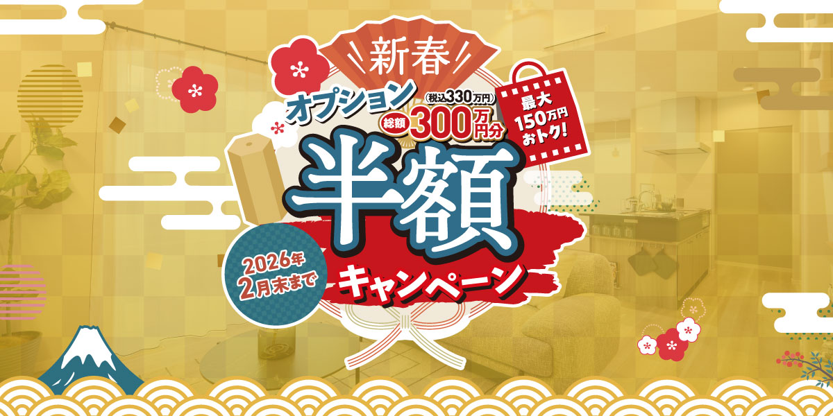＼新春／オプション半額プレゼントキャンペーン